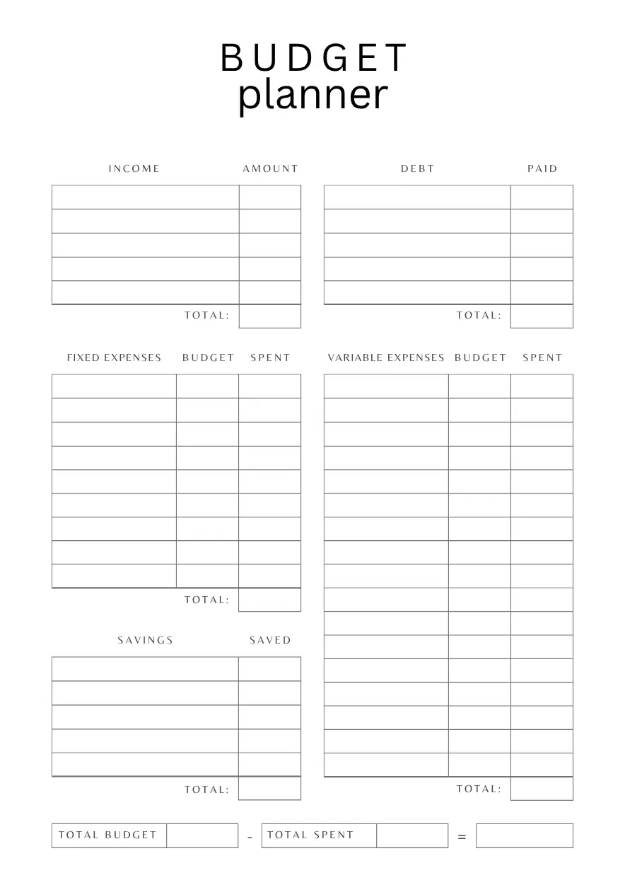 budget planner