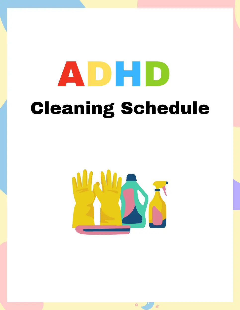 adhd cleaning schedule