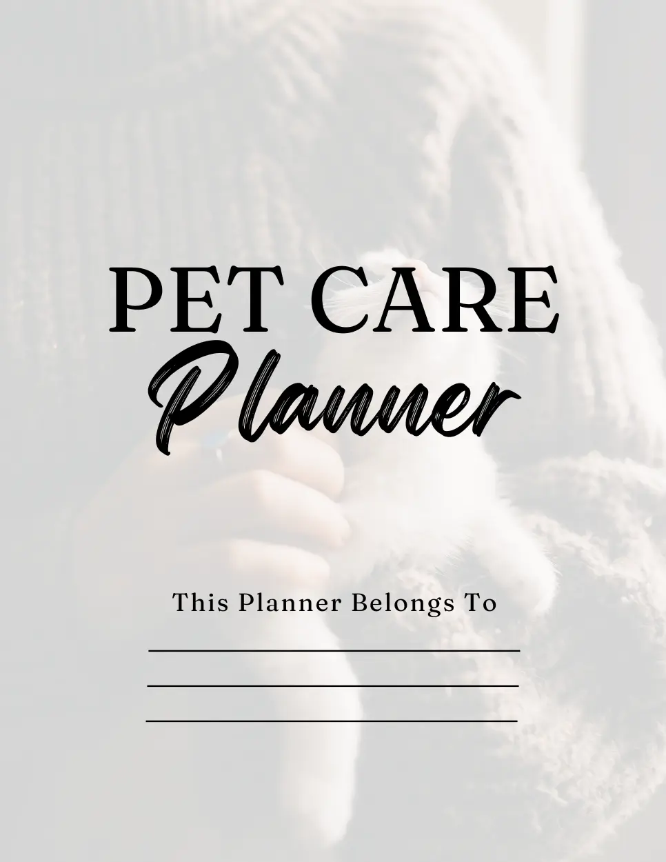 copy of copy of pet care planner pet care planner