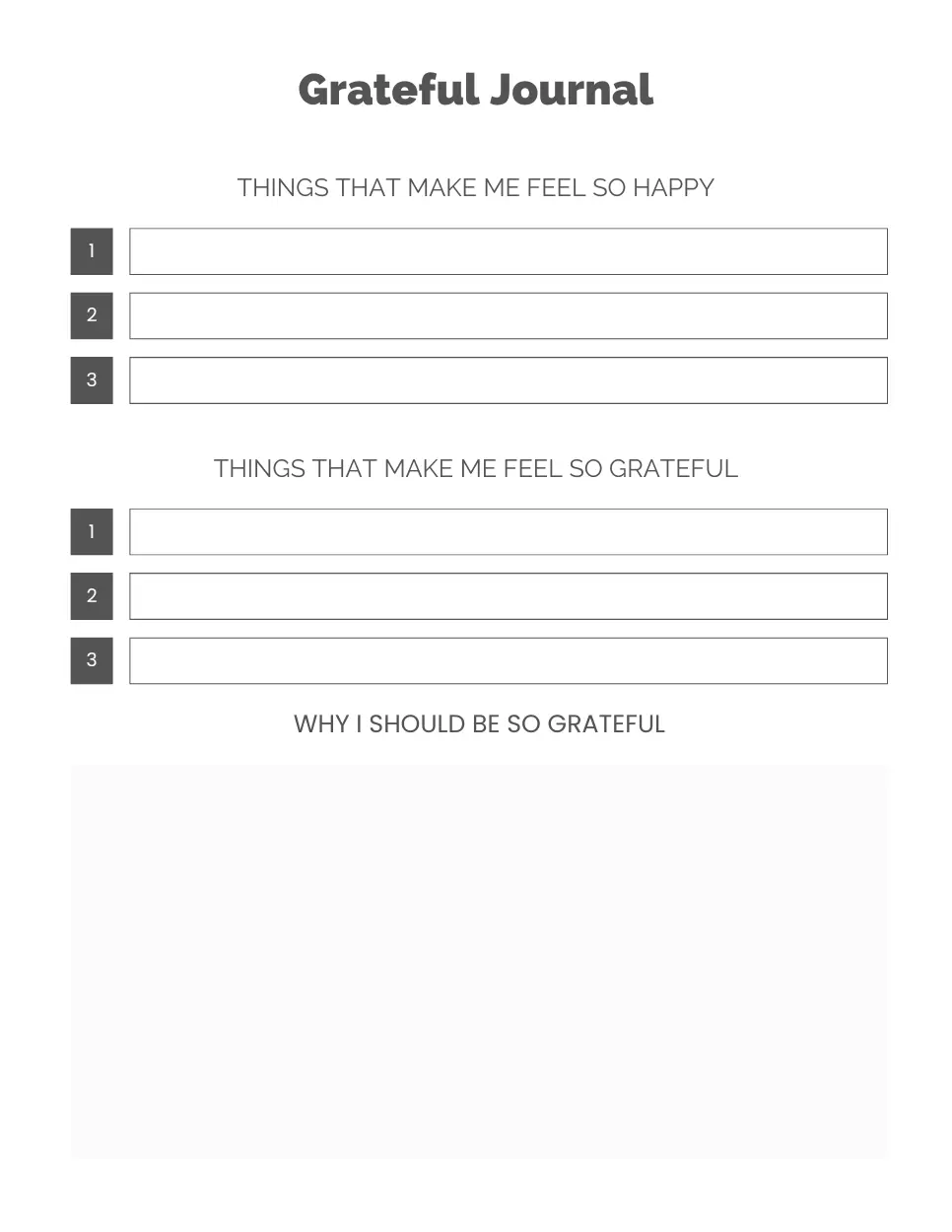 grateful journal