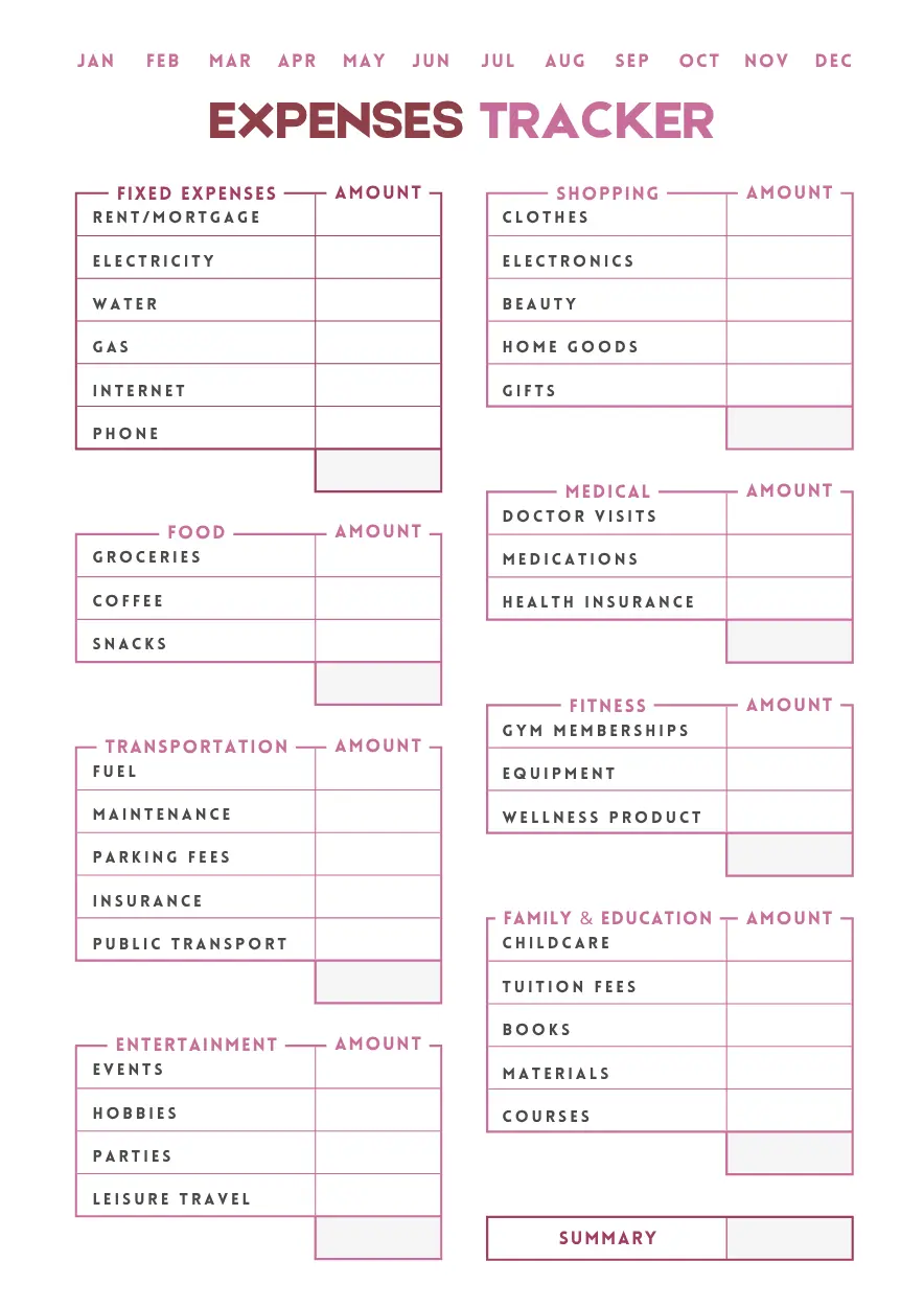 expenses tracker