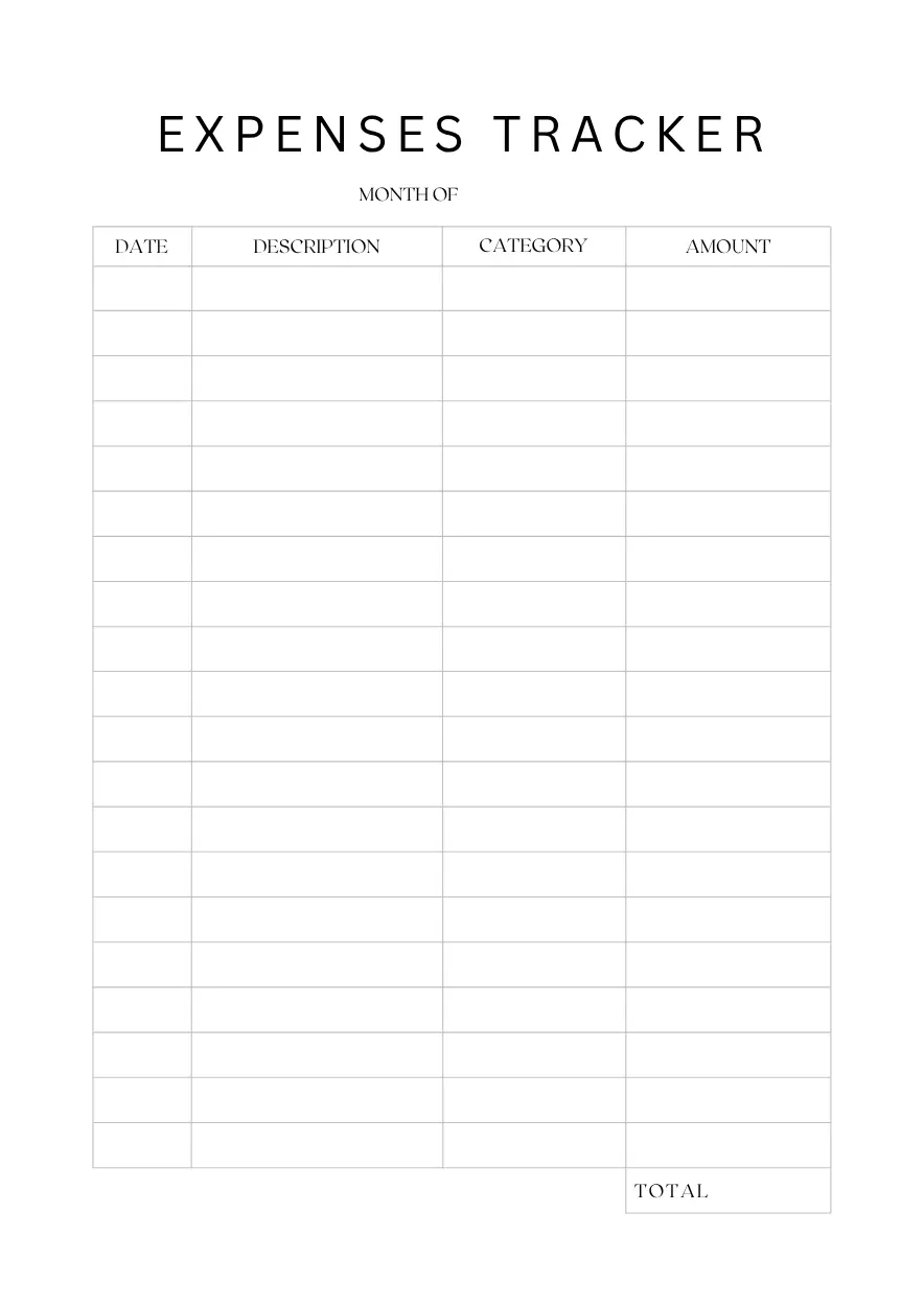 expenses tracker