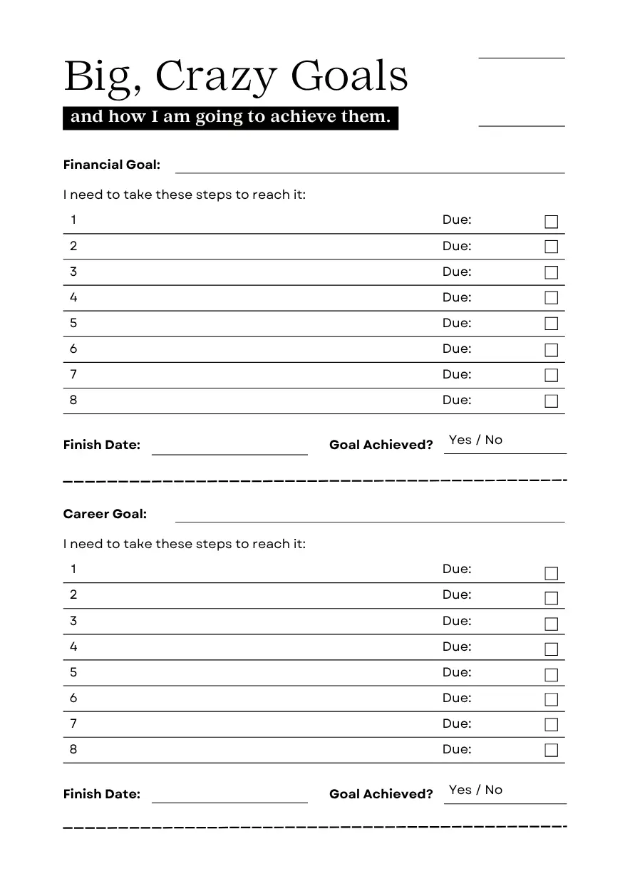 financial goal planner