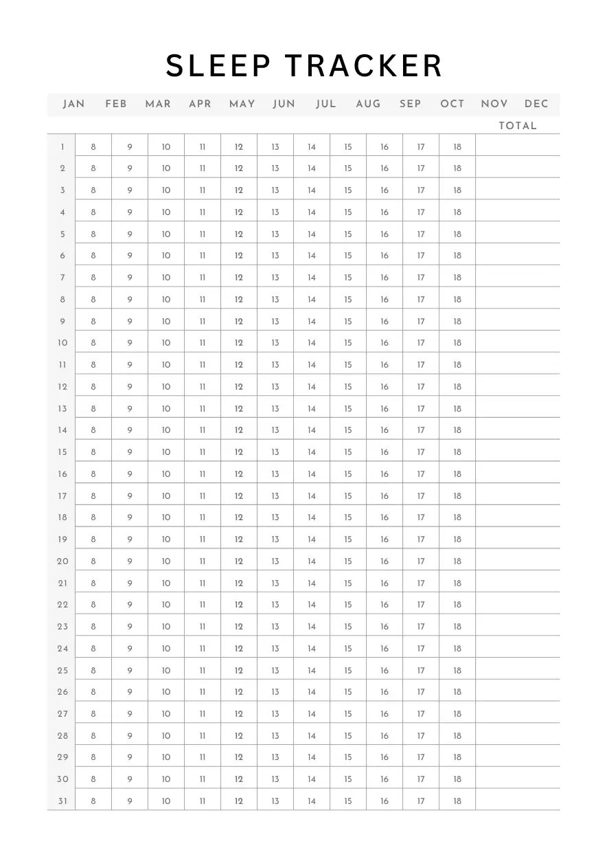 sleep tracker