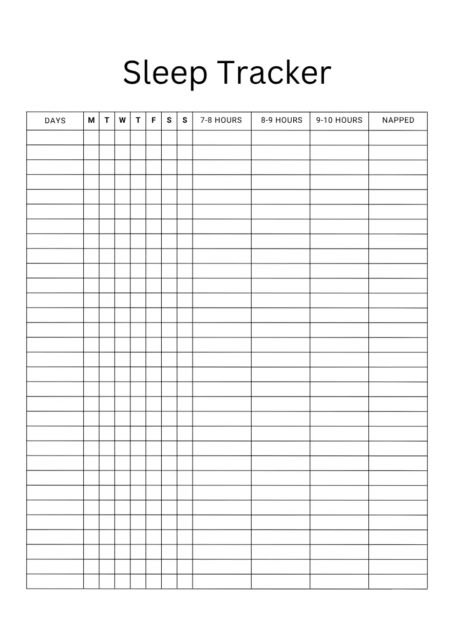 sleep tracker