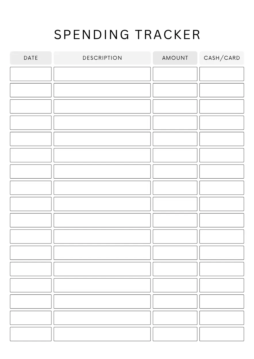 spending tracker