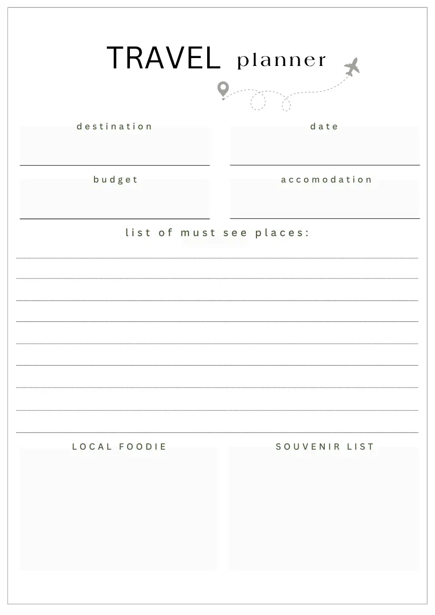 travel planner