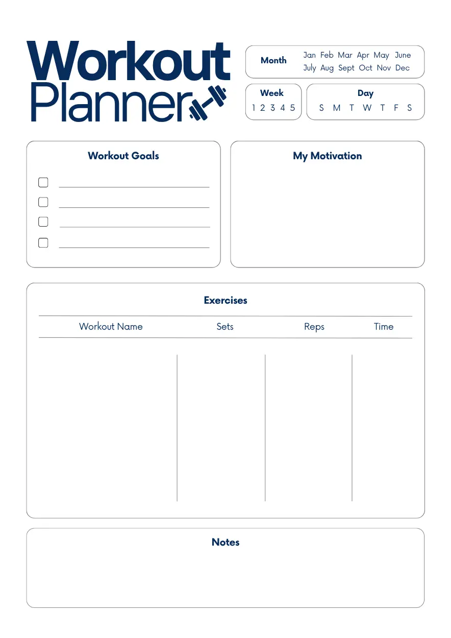 workout planner