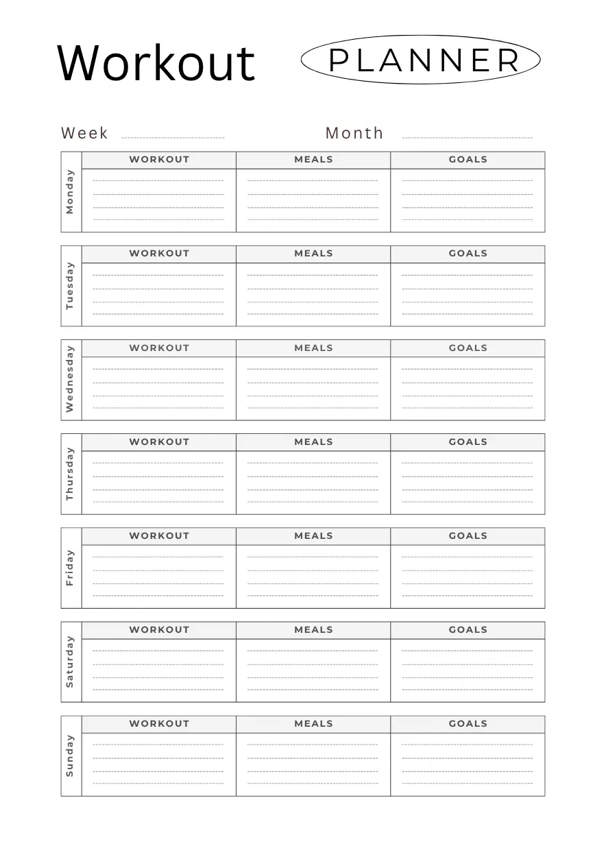 workout planner